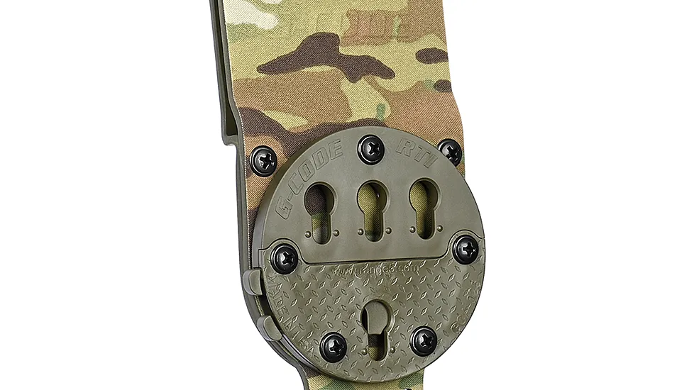 [GCA200-MC-RTI-YPB] RTI Optimal Drop Pistol Platform w/RTI and Leg Strap (Plastic Buckle) Multicam