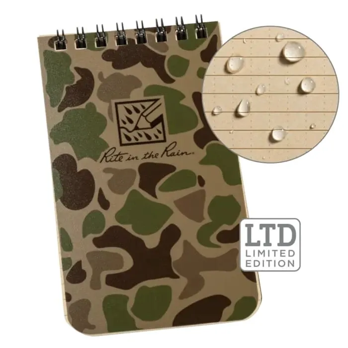 [RR-DC935T] 3x5" Notebook (Duck Camo)