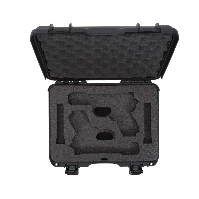 [910S-080BK-0A0] NANUK 910 2 UP Gun Case for Glock (Black)