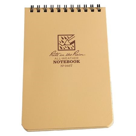 Top Spiral 4x6'' Notebook (Tan) Rite In The Rain