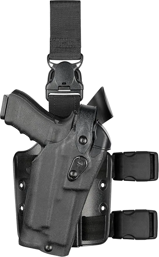 [6305-8192-132] Model 6305 ALS/SLS Tactical Holster w/ Double Quick-Release Leg Strap for S&W M&P9 w/ Light (STX Tactical) Left Hand