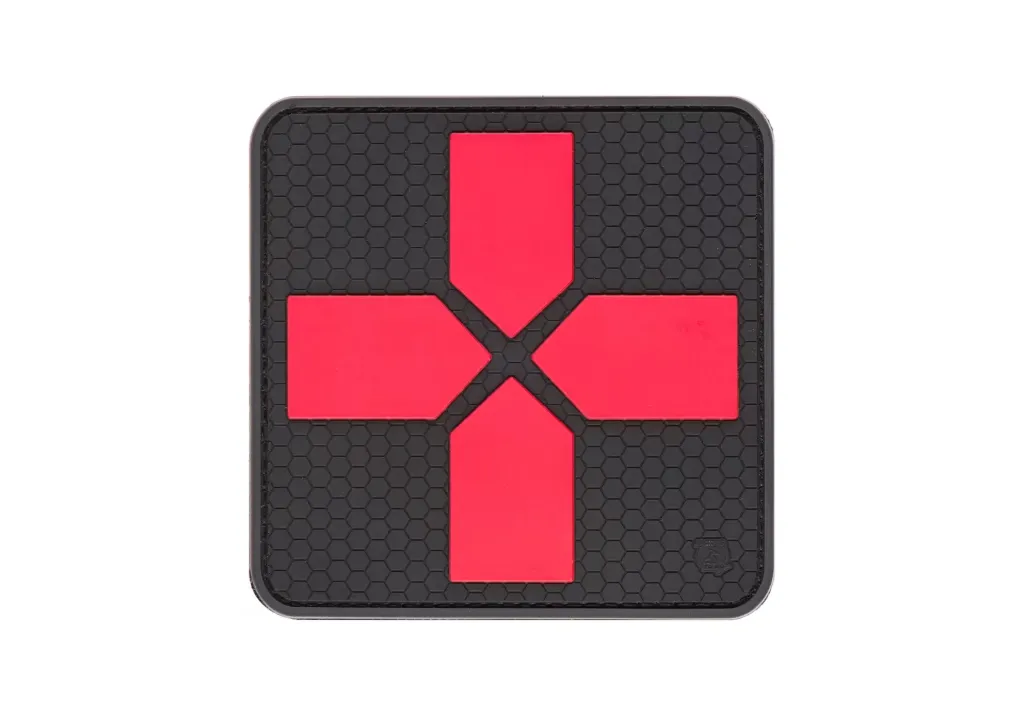 Big RedCross Medic Rubber Patch, 100mm (BlackMedic)