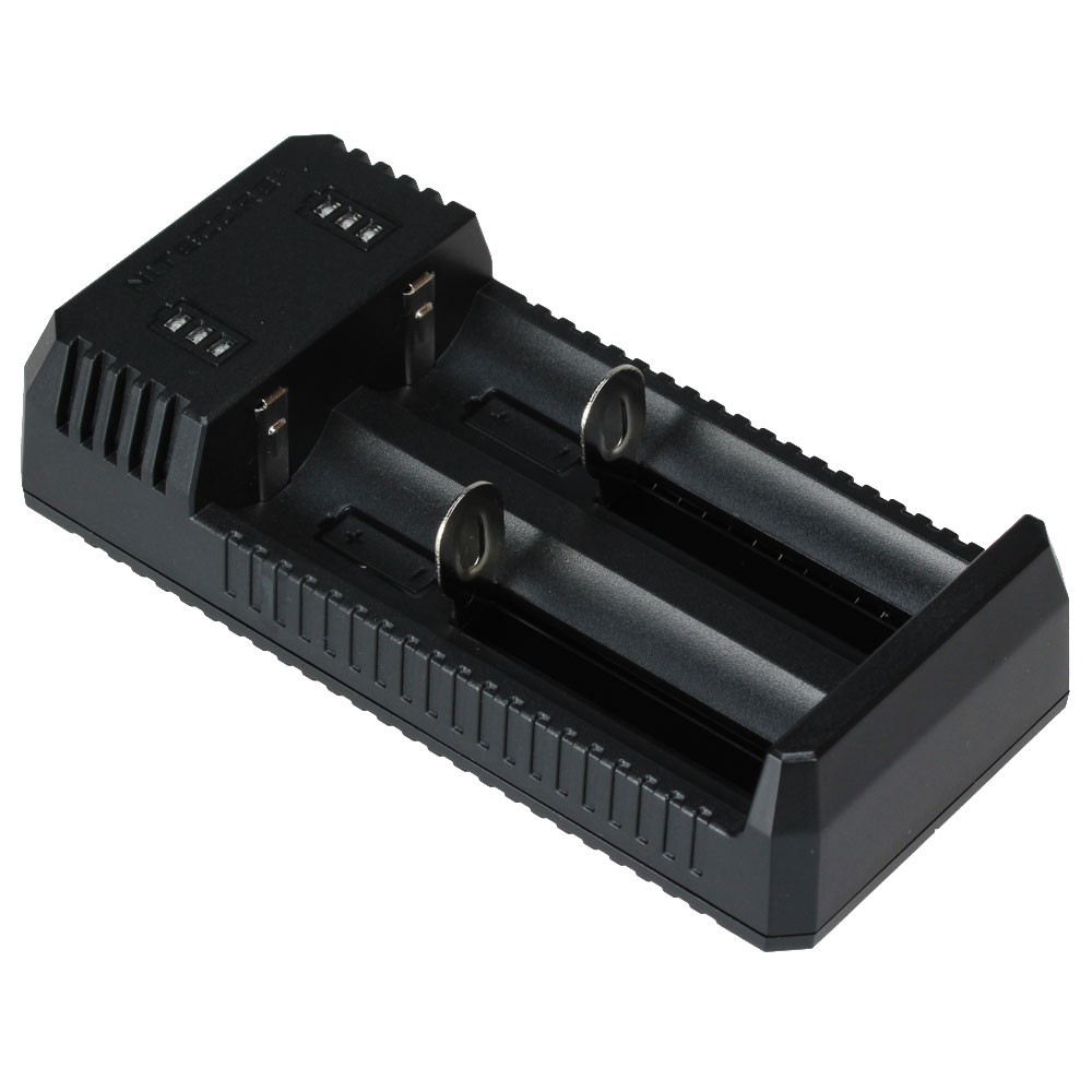UI2 Dual-Slot USB Charger, for 18650, 21700, 18350, 20700 Batteries NiteCore