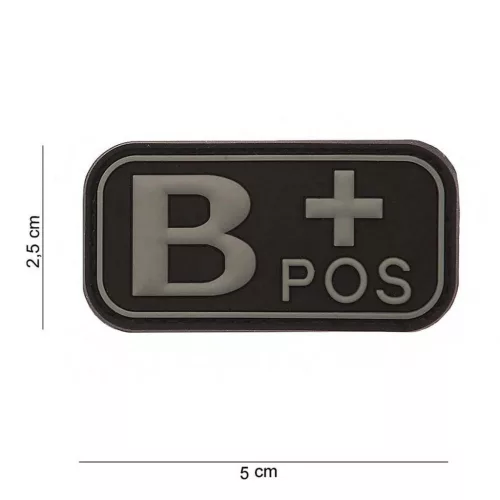 Bloodtype Patch  (Glow in the Dark) (O POS+)