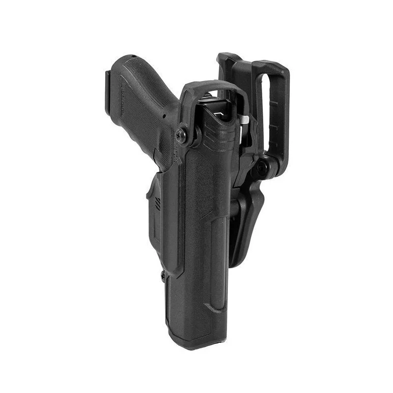[44N500BKL] T-Series L3D NB (No Light) Holster for G17/19  (Black) Blackhawk (Linkshandig)