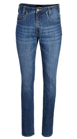 [VTX7001] HAYES WOMENS HIGH RISE Straight Jeans MEDIUM WASH (08-30)