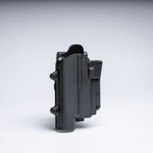 [R2-P-0057-BK-LH-LL-A0-B] Rapid Force Level II Duty Holster for Glock 17/19/45 MOS - Paddle - Large Light (Black) Alien Gear (Left Hand)