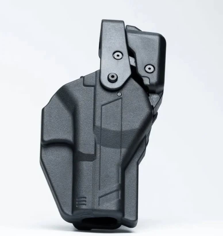 [R3-M-0057-BK-LH-L0-A0-B] Rapid Force Level III Duty Holster Mid Ride Belt Slide for G19/45/17 MOS - No Light (Black) Alien Gear (Linkerhand)