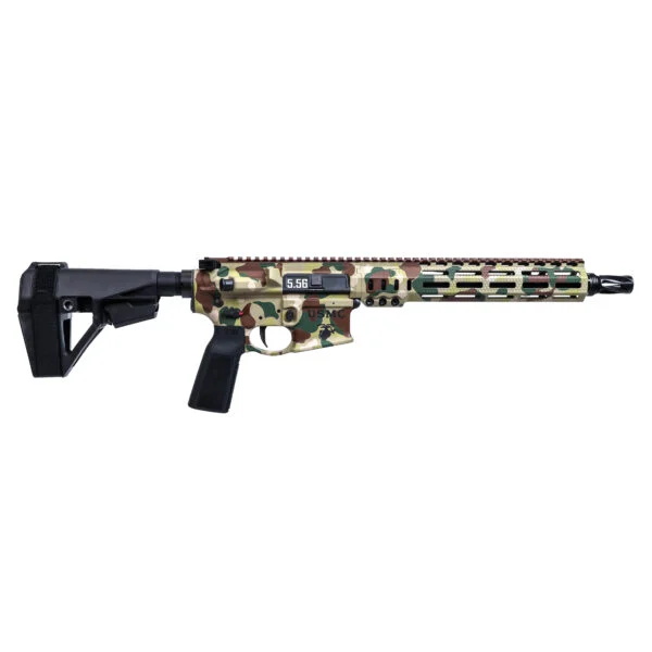 MK1 Recce Rifle - 14.5" 5.56 P3 CL Medium Contour - 13.75" MK1 Cable Management Rail - (Cerakote Mk1 Camo) Sons Of Liberty