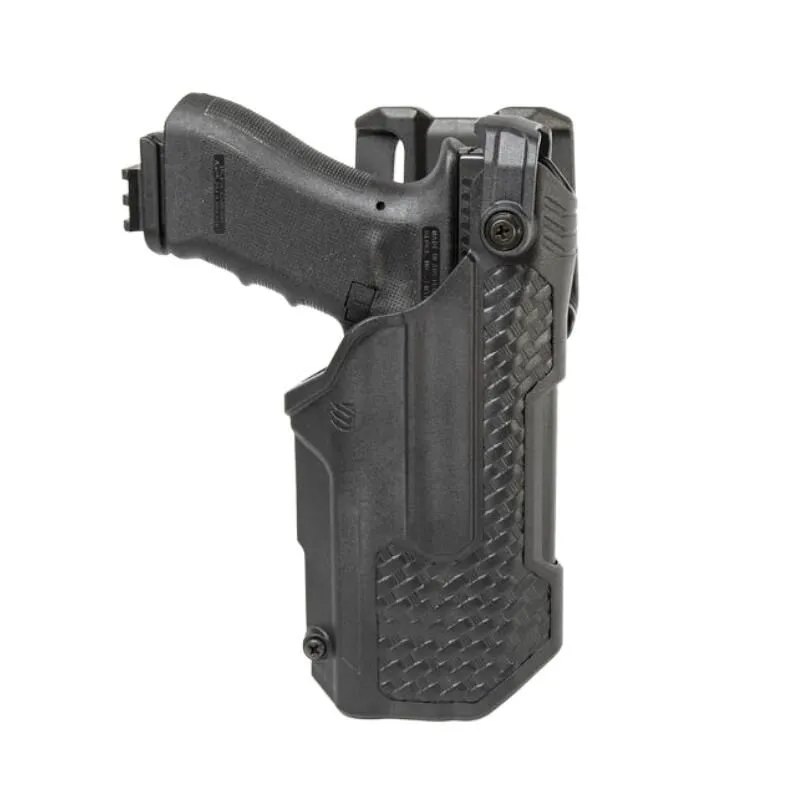 T-Series L3D Light Bearing Duty Holster for Glock 17/19 w/TLR1/2 - Basketweave finish (Black) Blackhawk