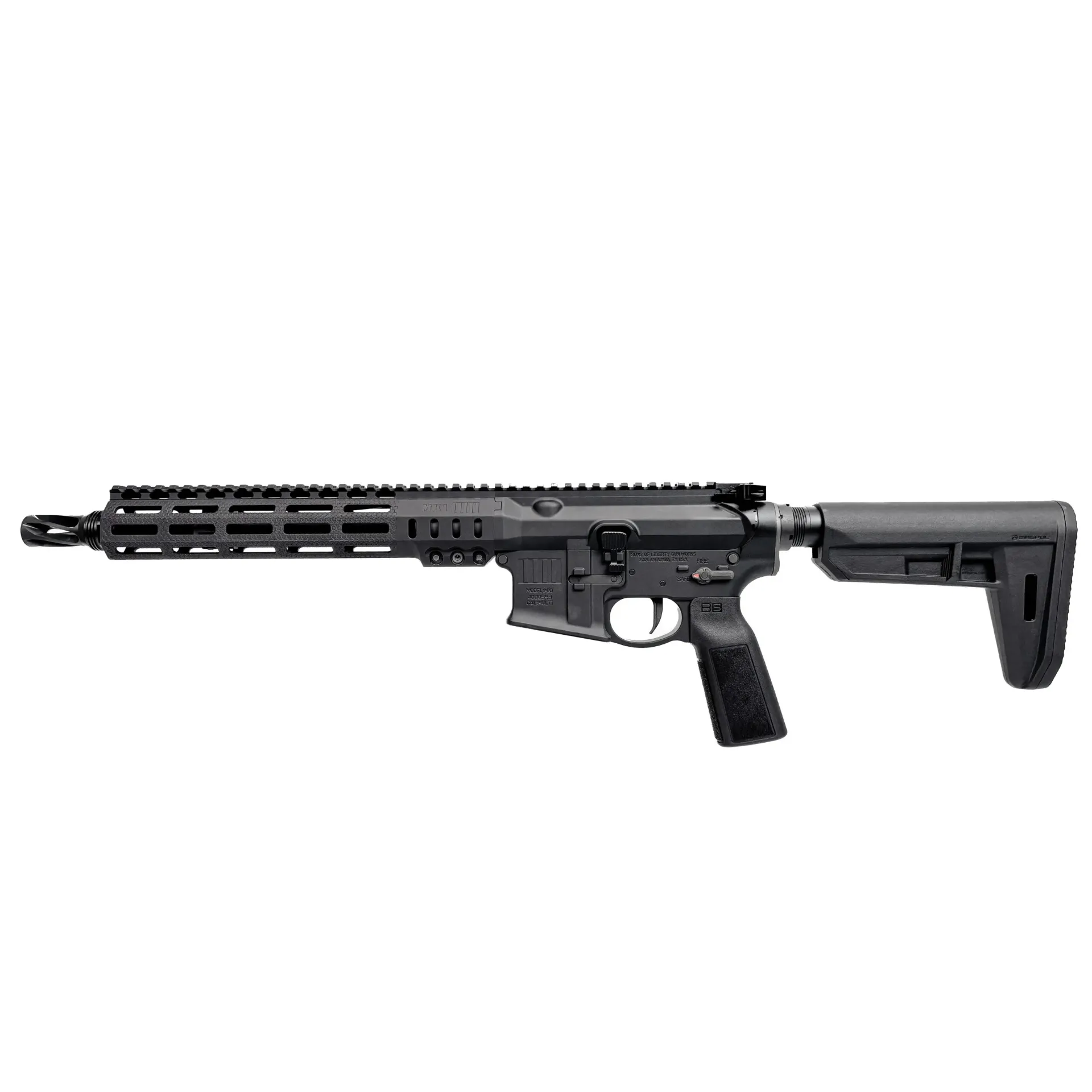 [MK1-CAR-556-115SS-SBR-A-BLK] MK1 CAR SBR (NFA) - 11.5" 5.56 P3 416SS Barrel - 10.75" MK1 Cable Management Rail (Anodized Black) Sons Of Liberty
