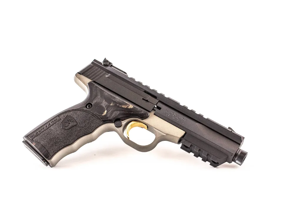 Pistolet Buck Mark Micro Contour Black Label Thr Ultra Grip DW PRO TGT 4" Contour Rail 22LR. - Browning