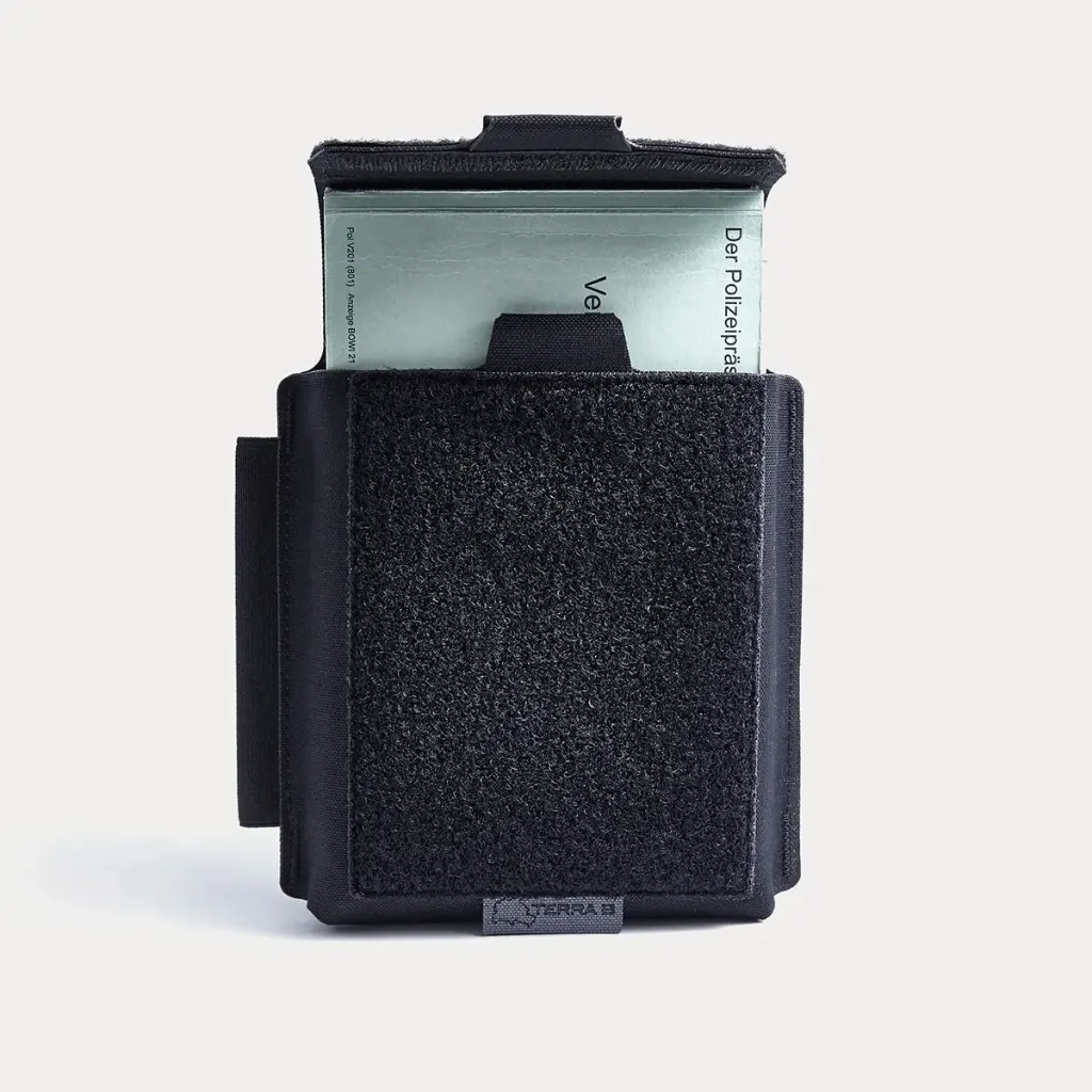 [NP-V-BL-M] Note Pouch Vertical (Black) Terra B