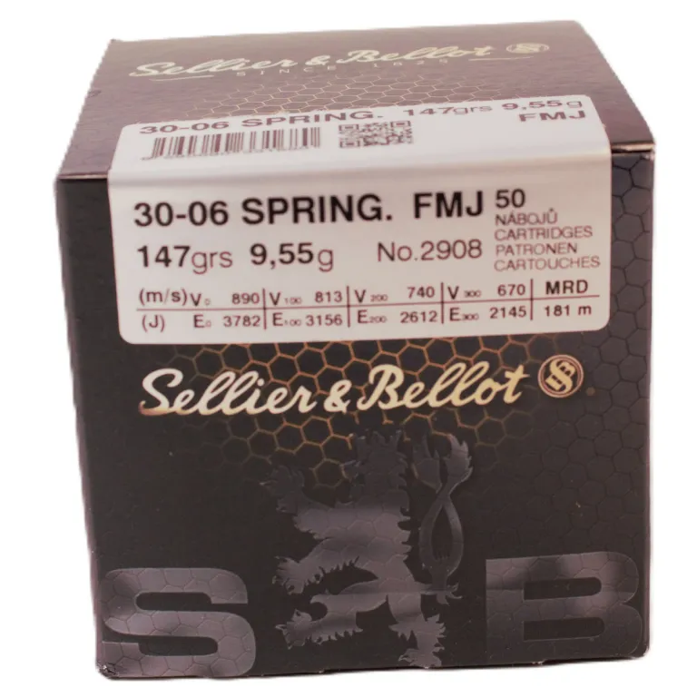 Sellier & Bellot 30-06 Spring. 147gr (50pcs) Bulk Pack
