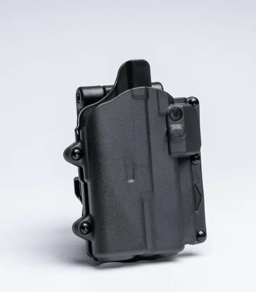 [R2-P-0057-BK-LH-CL-A0-B] Rapid Force Level II Duty Holster for Glock 19/19X/45 MOS - Paddle - Compact Light (Black) Alien Gear (Left Hand)