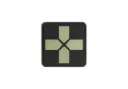 Red Cross Medic Rubber Patch, 40mm (Glow)