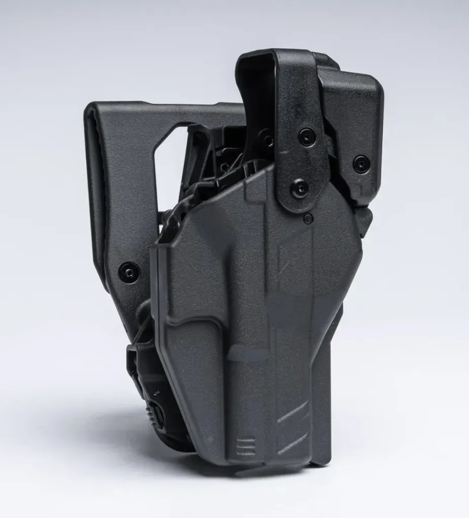 [R3-M-0880-BK-LH-L0-A0-B] Rapid Force Level III Duty Holster Mid Ride for S&W M&P9 10 4.25'' - No Light (Black) Alien Gear (Left Hand)