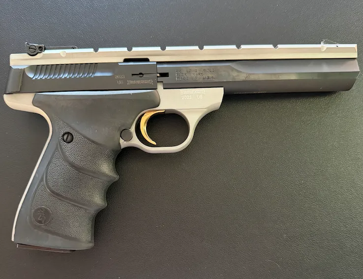 [051533490] Buck Mark Pistol 22LR Plus NS Rosewood Lam UDX F/O RL UltraGrip DX PRO Truglo/marble 5.5" - Browning