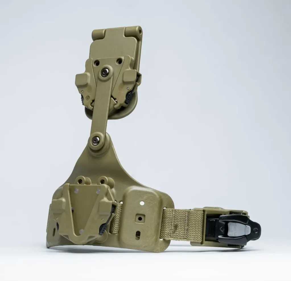 [RFX-DD-TN-LBS-T-LK-B] Rapid Force Dynamic Drop Leg w/Locking Belt Slide & TAQ-Strap (Tan) Alien Gear