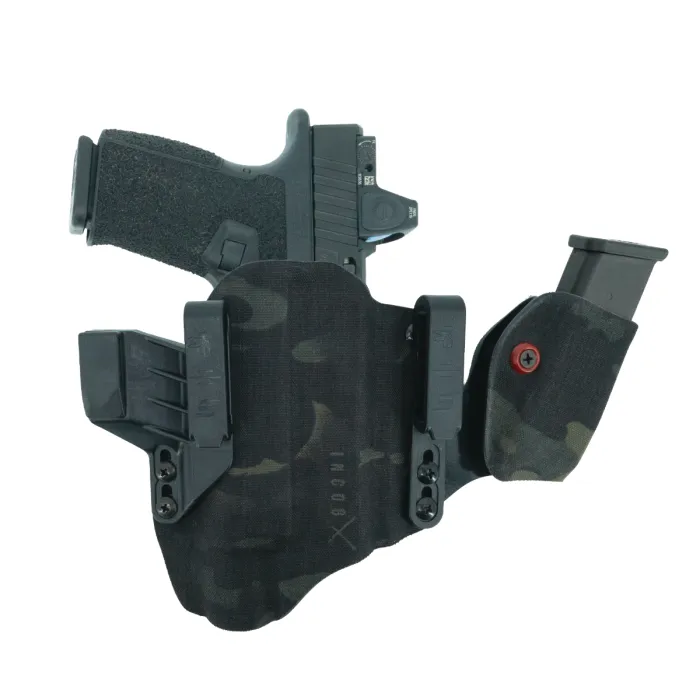 Incog X Holster for Glock G17/19 Large Light w/Mag Caddy (Multicam Black) - Haley Strategic/Safariland (Left)