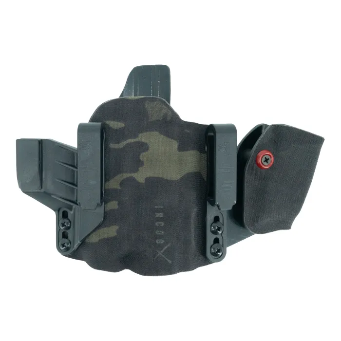 Incog X Holster for Glock G17/19 Compact Light w/Mag Caddy (Multicam Black) - Haley Strategic/Safariland (Gaucher)