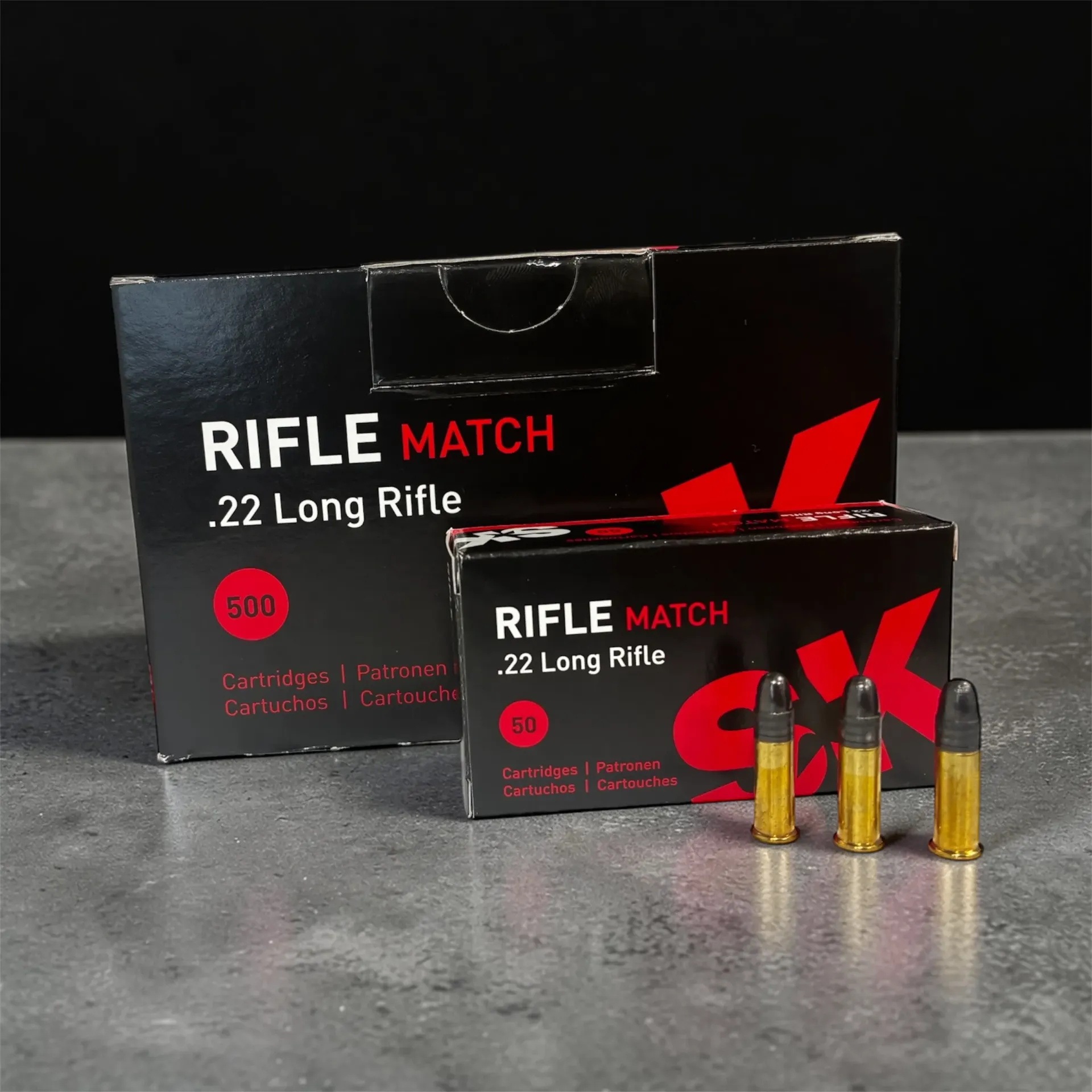 SK Rifle Match .22 Long Rifle 40 Grain , 500 Rounds,