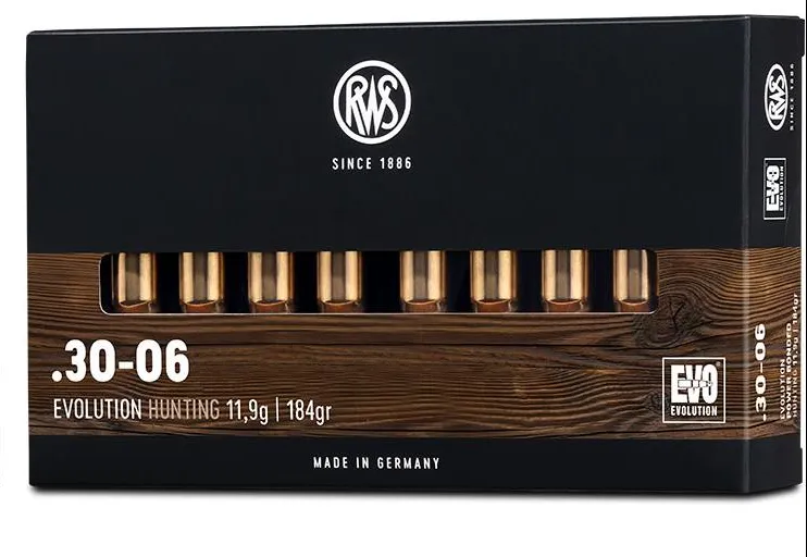 RWS 30-06 165grains 10.7g EVO 20 pcs
