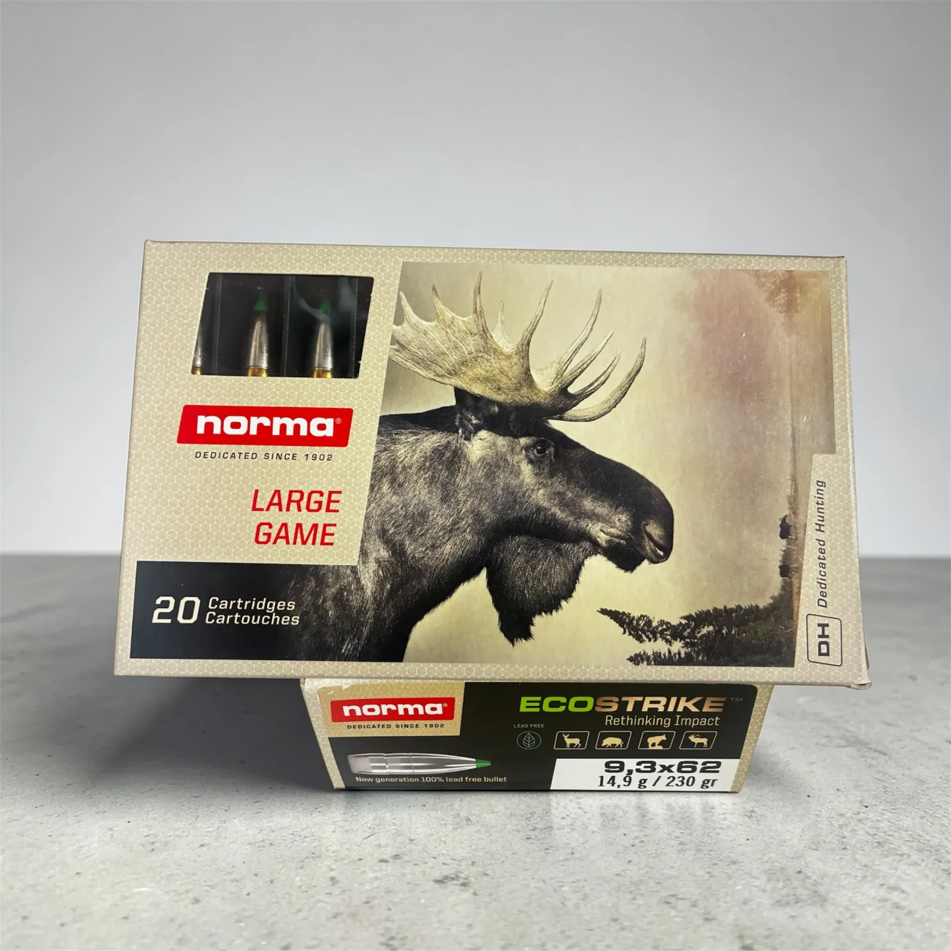 Nor 9.3*62 230grains 14.9g EcoStrike 20 pcs
