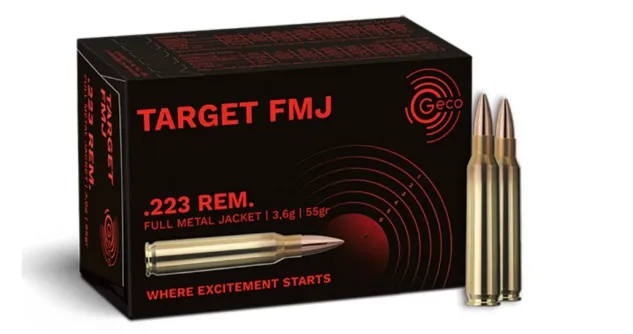 Target FMJ .223 REM 55grains - GECO (boite de 50)