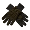 Fleece Gloves with Leather (Art Green) Deerhunter