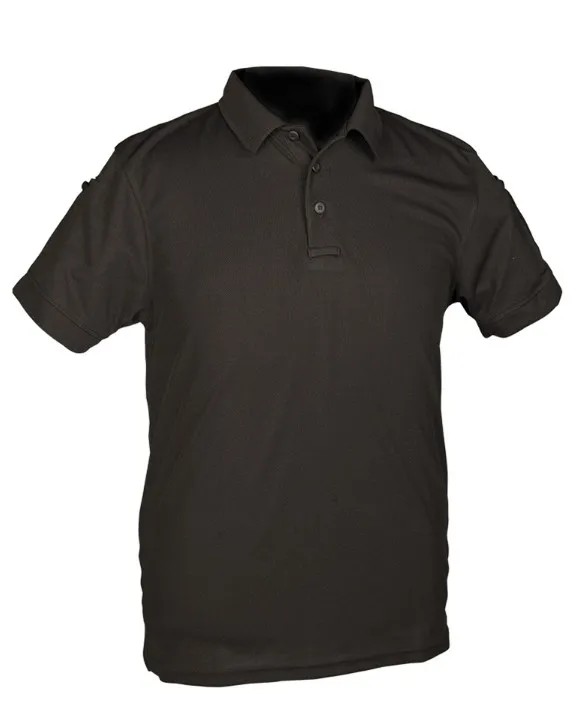 [10961002-M] Polo Tactique  S/S Qickdry (Black) Mil-Tec (M)