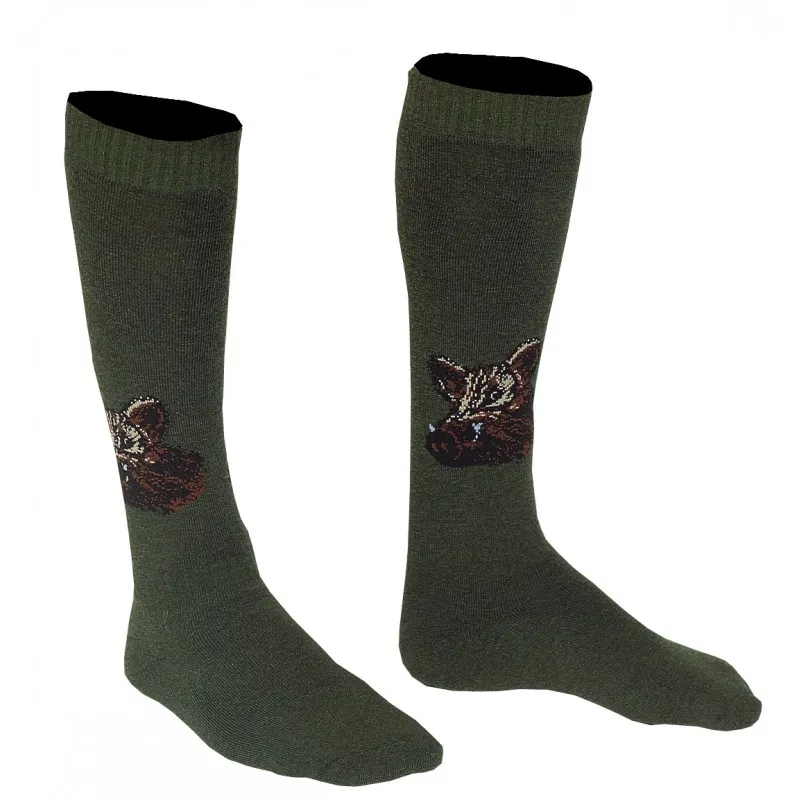 Embroidered Boar Socks - Somlys