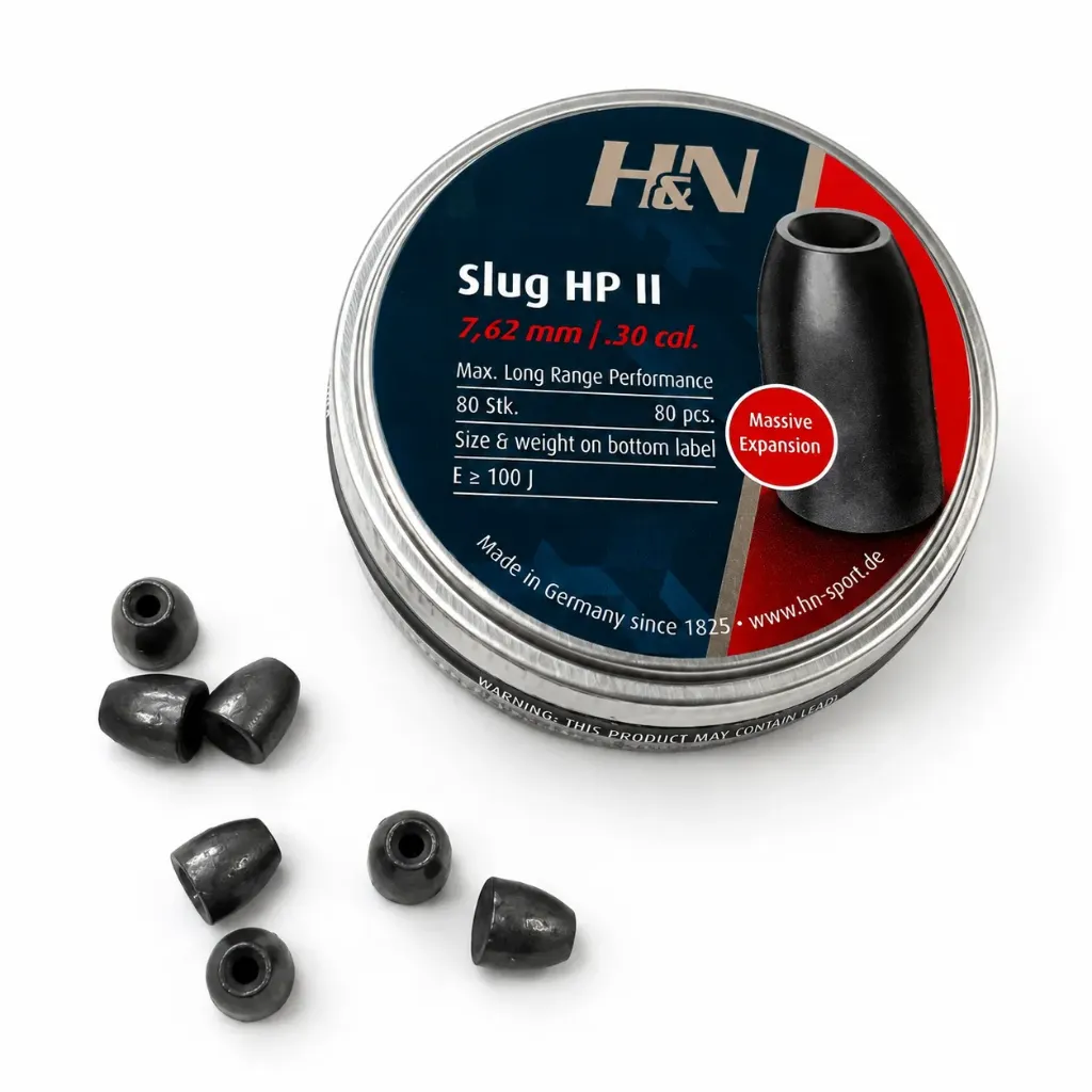 [96376505001] Plomb H&N Slug HPll 7.62mm cal.30 L.R. Performance Massive Exp. (80pcs)