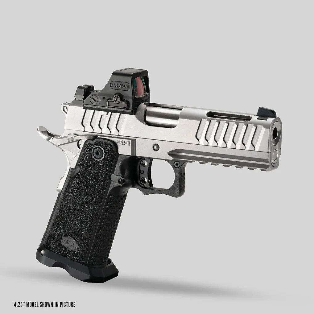 SAS II TAC Pro 4.25" 9mm Pistol LTS (Silver) - Bul Armory