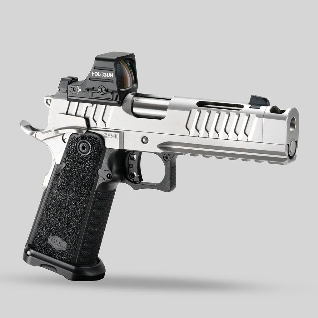 SAS II TAC Comp 5" 9mm Pistol LTS (Silver) - Bul Armory