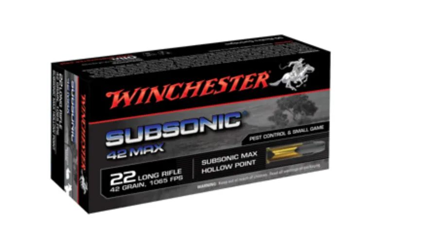 Cartouches 22LR 40 GRS Subsonic (50pcs) - Winchester