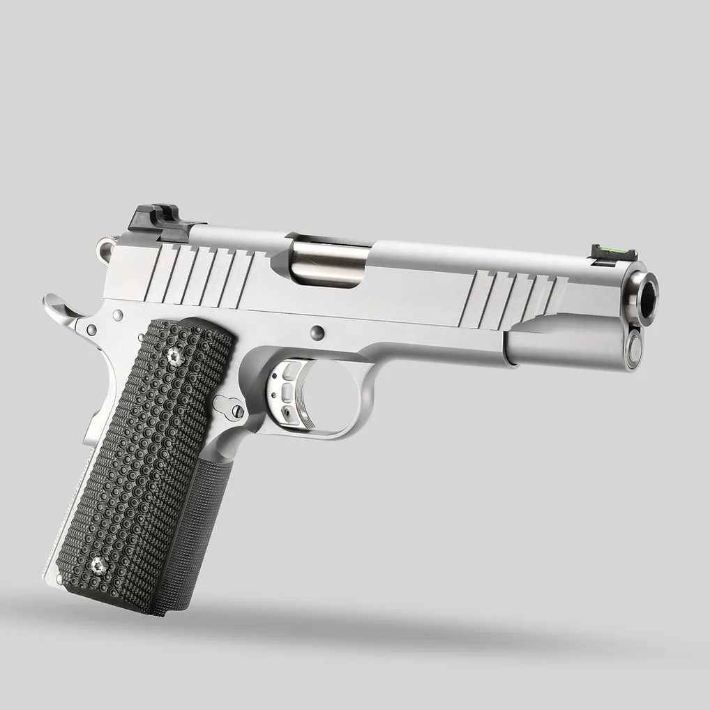 1911 Government Bull Barrel 45ACP Pistol (Silver) - Bul Armory