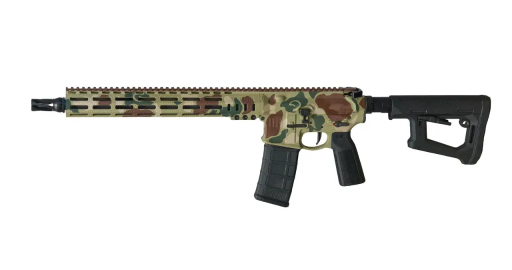 MK1 Recce Rifle - 14.5" 5.56 P3 CL Medium Contour - 13.75" MK1 Cable Management Rail (Cerakote Jungle Frog) Sons Of Liberty