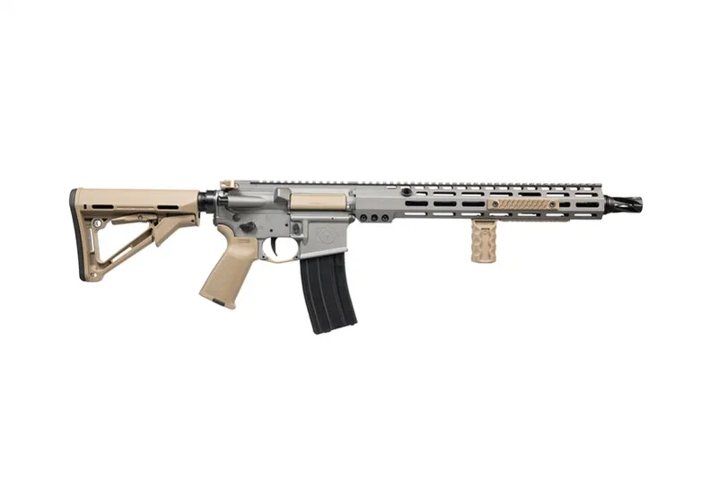 Sage Dynamics Rifle - 13,7" Hux XL - L89 13,75 Rail - FDE Furniture (Cerakote Gray) Sons Of Liberty
