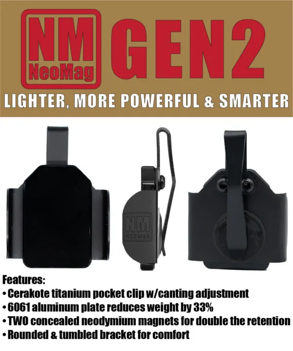 NeoMag Magnetic Pocket Magazine Carrier – Gen 2 - 9mm/40 S&W (Regular)