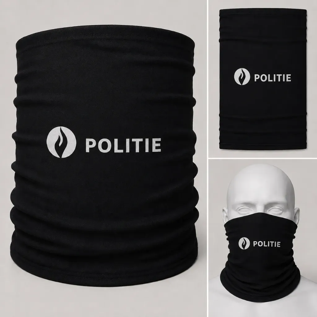Original Ecostretch ''POLITIE'' (Solid Black) Buff
