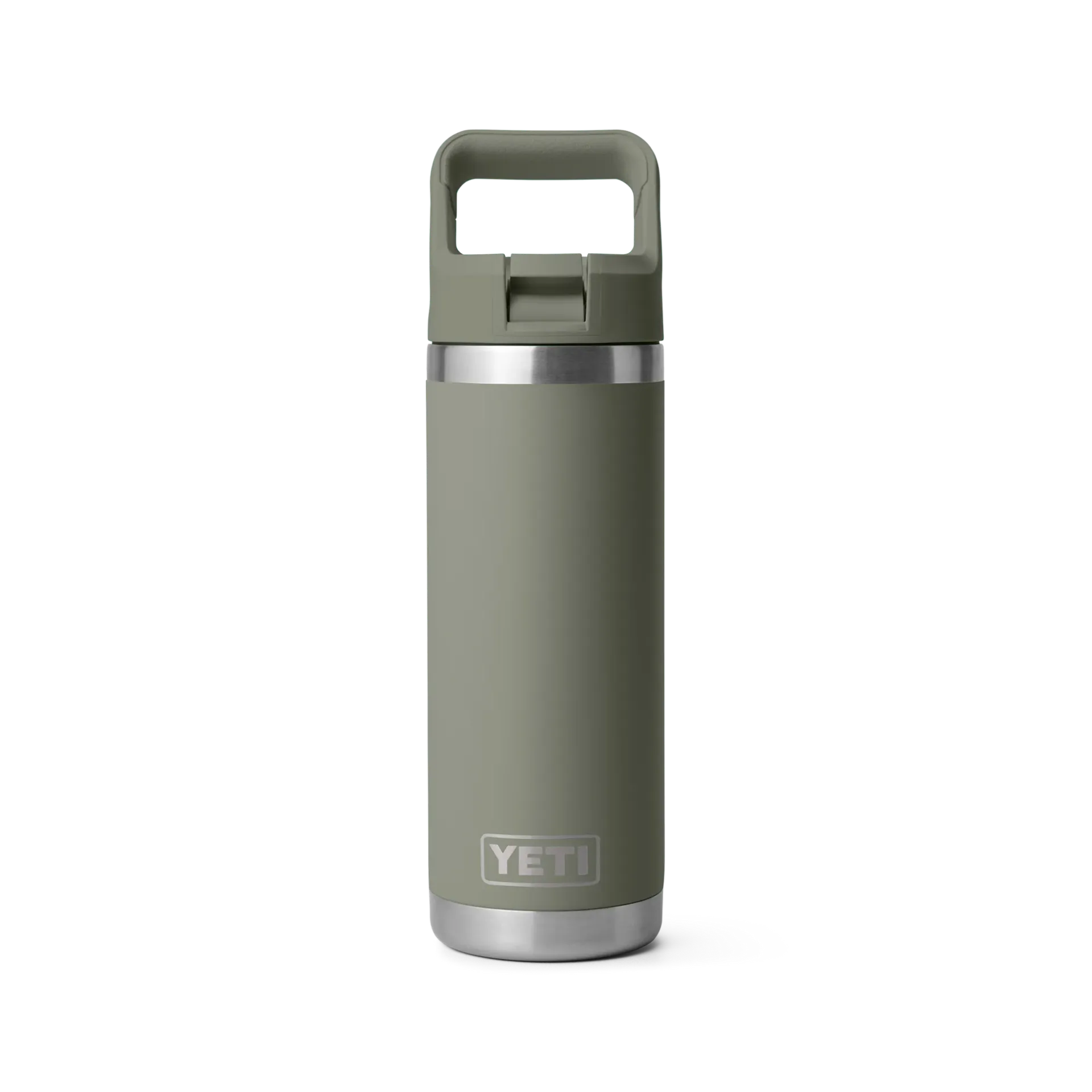 Rambler 18 oz (532 ml) Bottle w/Colour Matched Straw Cap - Yeti (Pampa Green)
