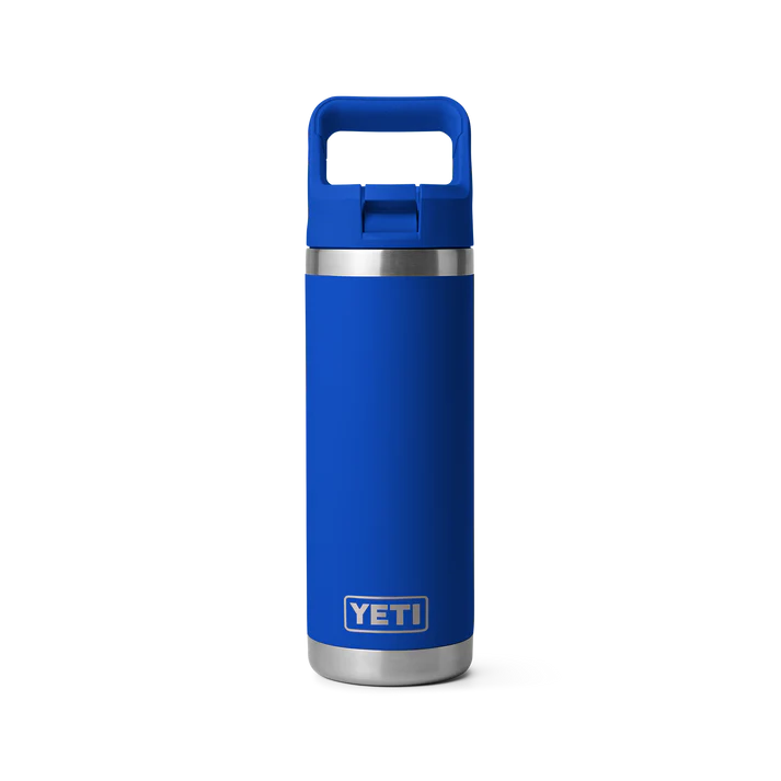 Rambler 18 oz (532 ml) Bottle w/Colour Matched Straw Cap - Yeti (Royal Blue)