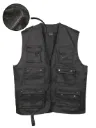 Hunting and Fishing Vest w/Mesh Lining (Black) Mil-tec