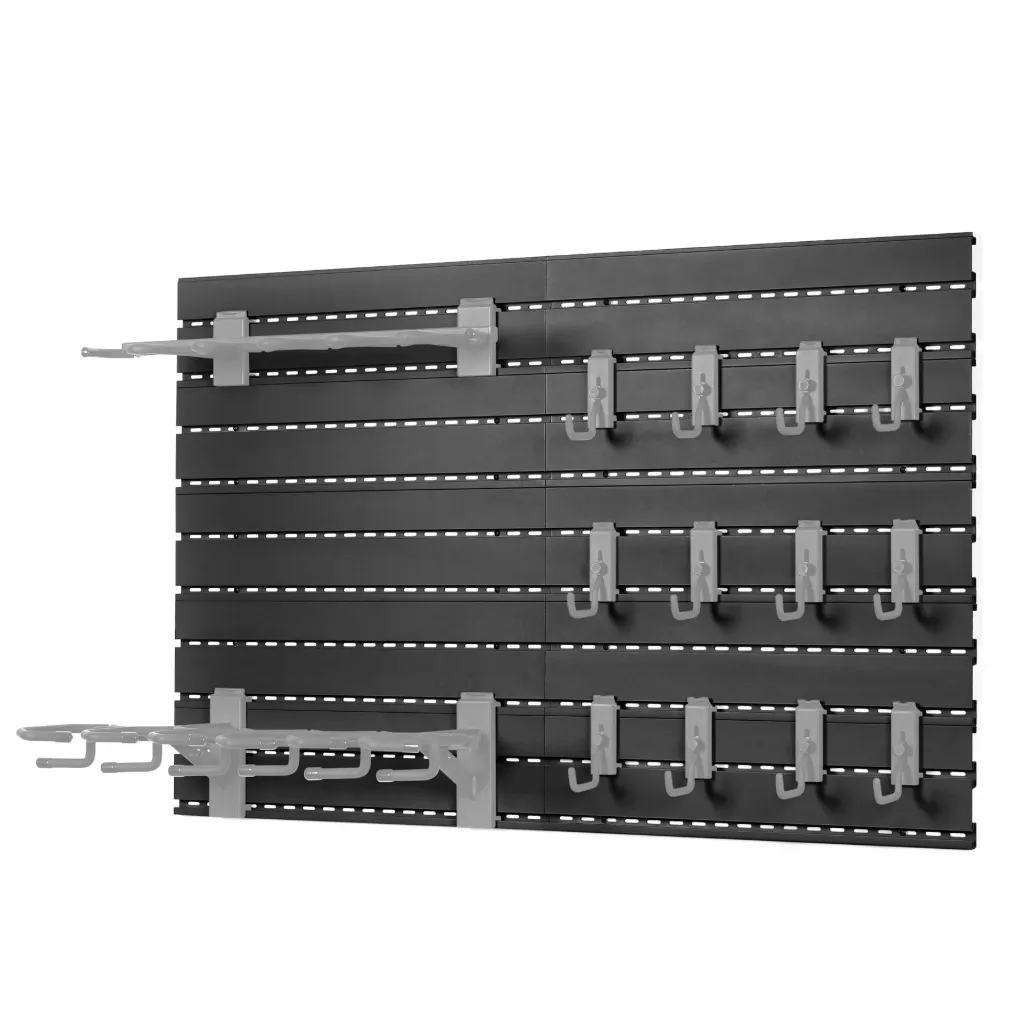 [WRS-PAN10-BK] Wall Rack System - 10 Panels (Black) Savior Equipment