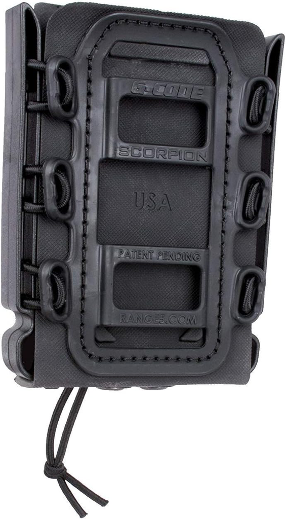 Riffle - Soft Shell Scorpion Magazine Carrier - R1 Molle Clips (Zwart)