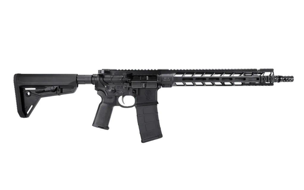 [MK1-M2R-223-14-PW-bk] PWS MK114 MOD 2-M Rifle, 14.5" Barrel, .223 Wylde, Long Stroke Piston, FRC Comp pin/weld, Black