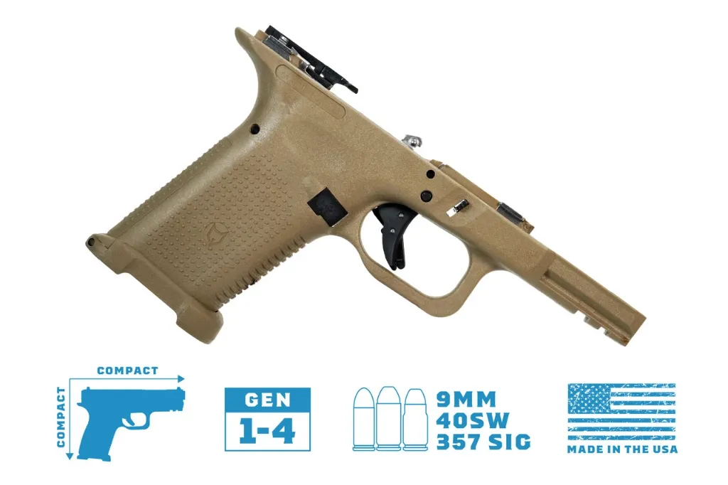TWC Compact/Compact Textured Frame Built (Coyote Tan) Lone Wolf Arms