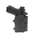 Rapid Force Level II Duty Holster for Glock 17/17 MOS - Locking Belt Slide - Compact Light (Black) Alien Gear