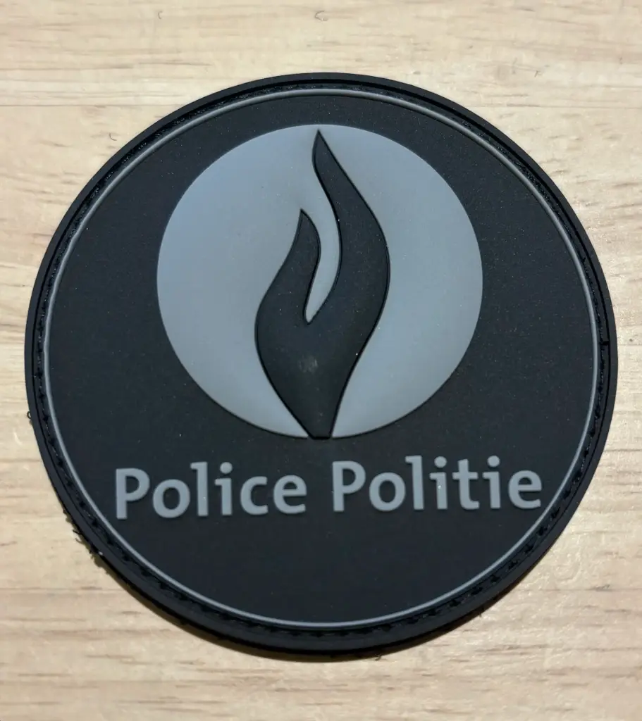 PVC Patch rond 'Police' 